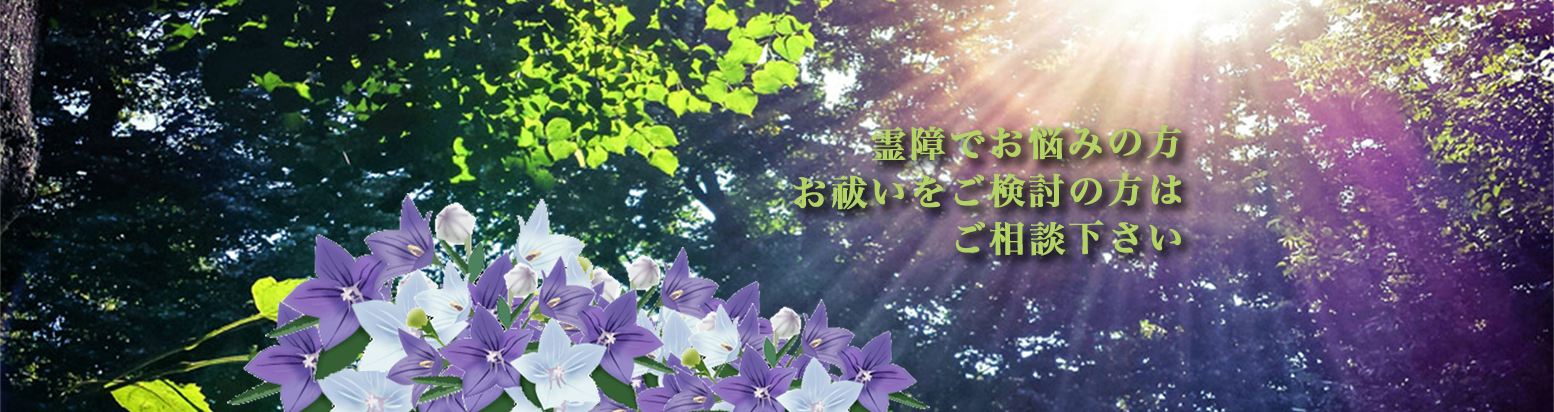 霊障でお悩みの方、お祓いをご検討の方はご相談下さい